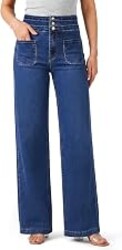 roswear Wide Leg Jeans for Women High Waisted | Stretchy Fabric, Loose Fit, Front Pockets, Casual Everyday Wear, Machine Wash Cold