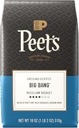 Peet's Coffee Ground Coffee Medium Roast, Big Bang, 18 Ounces