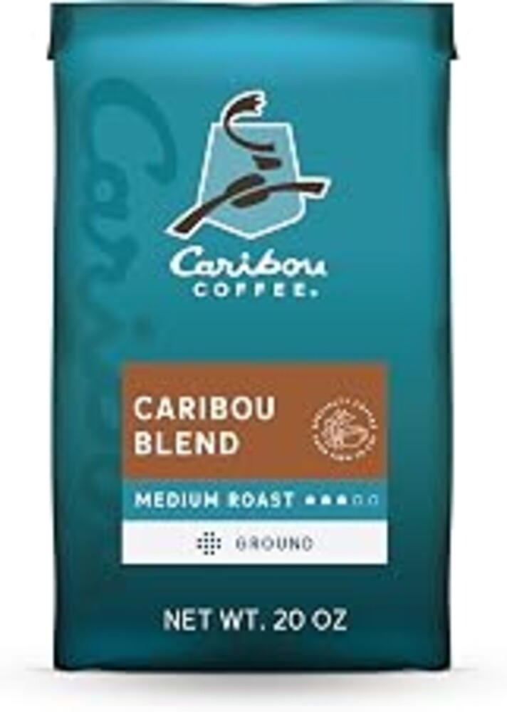 Caribou Coffee, Medium Roast Ground Coffee, 100% Arabica Coffee - Caribou Blend 20 Ounce Bag