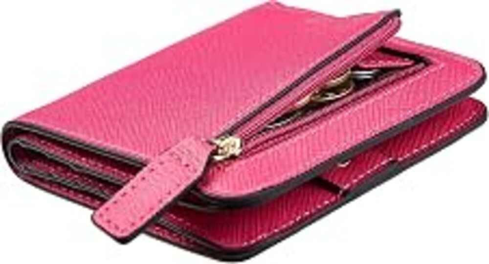 Toughergun Women’s Small Slim Vegan Leather Wallet with RFID Protection, Compact Bifold Mini Purse with Clear ID Window