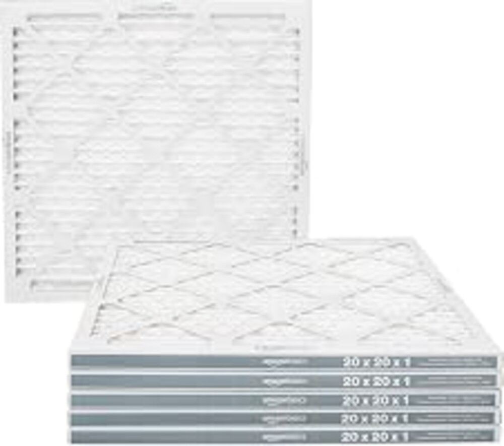 Amazon Basics 20x20x1 Air Filter 6-Pack, MERV 11 AC Furnace Filters, Dust, Pet, Allergen Control , Electrostatic (Actual Size: 19.75 x 19.75 x .75)