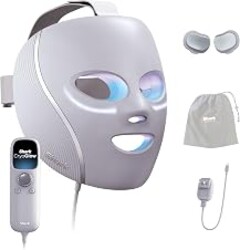 Shark CryoGlow LED Face Mask, Red Light Therapy, Under-Eye Cooling, FW312PL | Red, Blue & Deep Infrared Light, Skincare Device for Fine Lines & Acne, Clinically Tested & FDA-Cleared, 4 Modes, Lilac