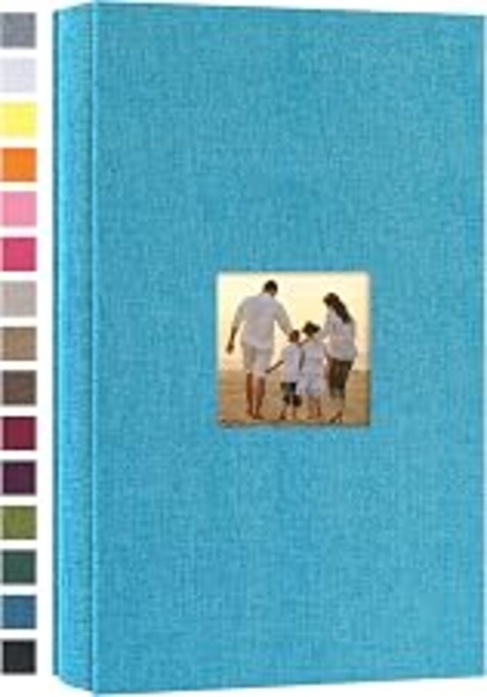 potricher Photo Album 4x6 Pictures, 300 Pockets, Linen Cover, Blue | Linen Cover, Front Window, Large Capacity 4x6 Picture Albums, Photo Book for Family, Wedding, Anniversary, Baby, Keepsake