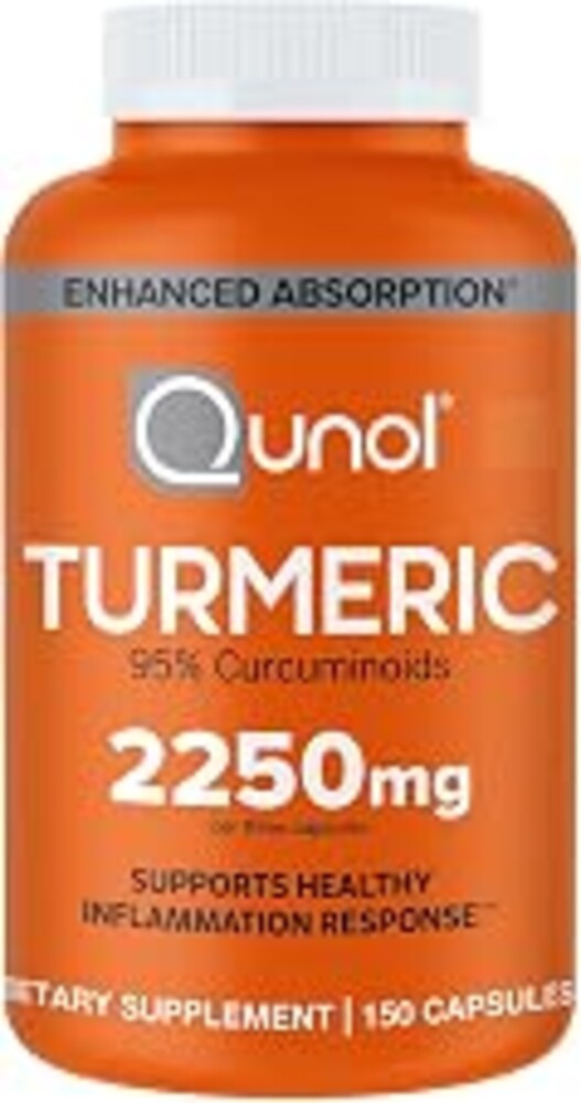 Qunol Turmeric 2250mg + Black Pepper for Enhanced Absorption, 150 Capsules | Extra Strength Curcumin Supplement with 95% Curcuminoids, Supports Joint Health and a Healthy Inflammation Response