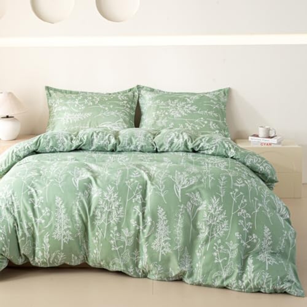 OAITE Duvet Cover Set Prewashed Cotton-L