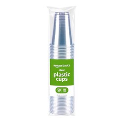 Amazon Basics Disposable Clear Plastic C