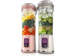 Ninja Blast Two-Pack Portable Blender, 18oz, Peach & Stone, BC155PS