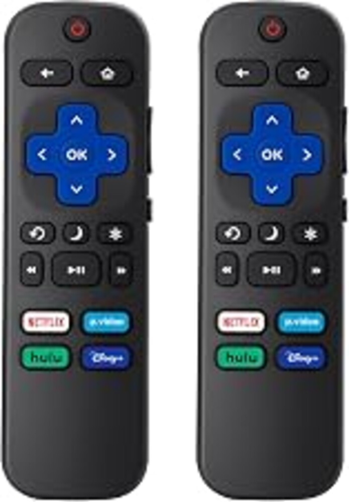 (Pack of 2) Replacement Remote Control Compatible for Roku TV,for TCL Roku/for Hisense Roku/for Onn Roku(Not for Roku Stick,Box and Players)
