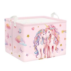 Clastyle Unicorn Kid Storage Basket Fold