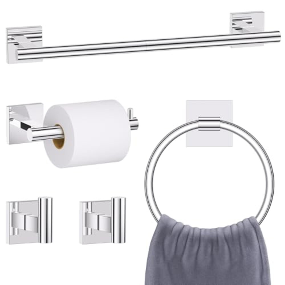 Chrome Towel Bar Bathroom Hardware Acces