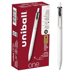 uniball™ one Retractable Gel Pens, Mediu