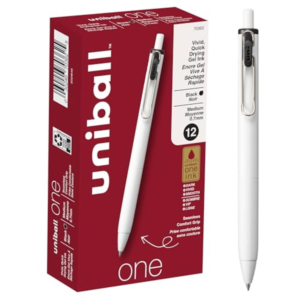 uniball™ one Retractable Gel Pens, Mediu