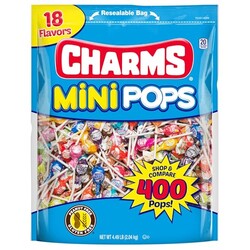 Charms Mini Pops Lollipops, Assorted Fla