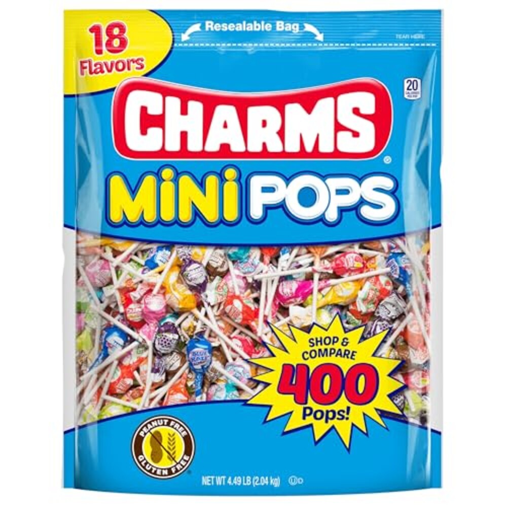 Charms Mini Pops Lollipops, Assorted Fla