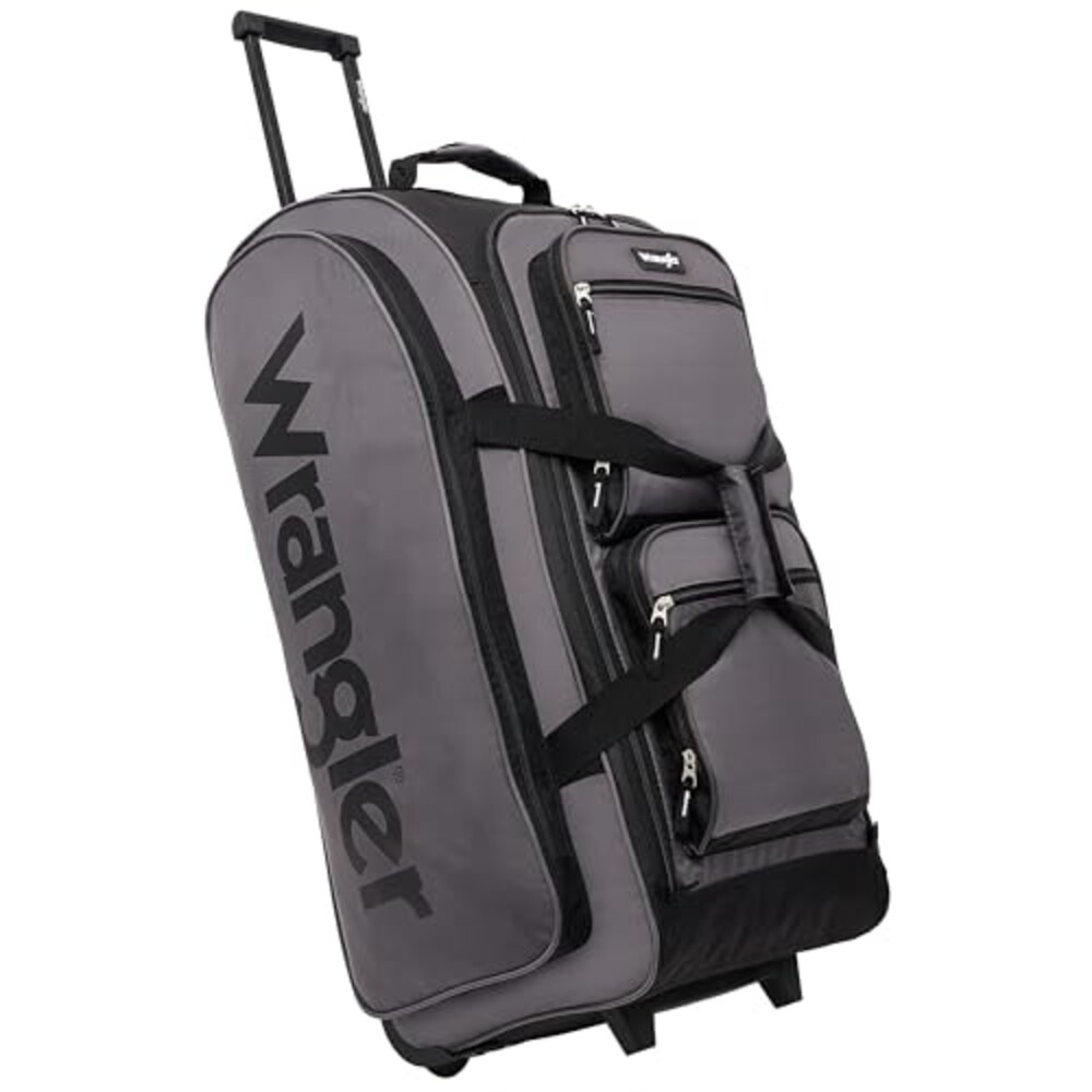 Wrangler Rolling Duffel, Charcoal Grey,