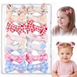Needbrock 14 Pcs Toddler Hair Bow Clips