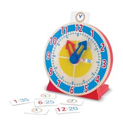 Melissa & Doug Turn & Tell Wooden Clock