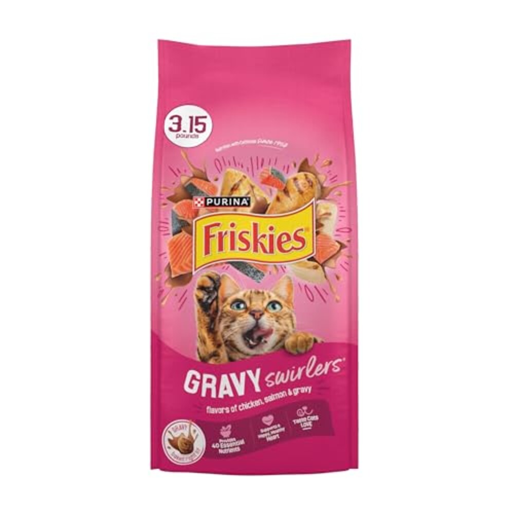 Purina Friskies Gravy Swirlers Dry Cat F