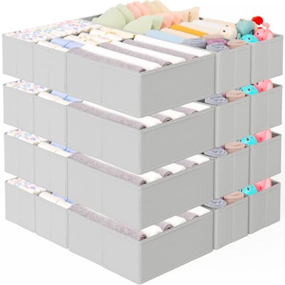Criusia 26 Pack Drawer Organizer for Clo