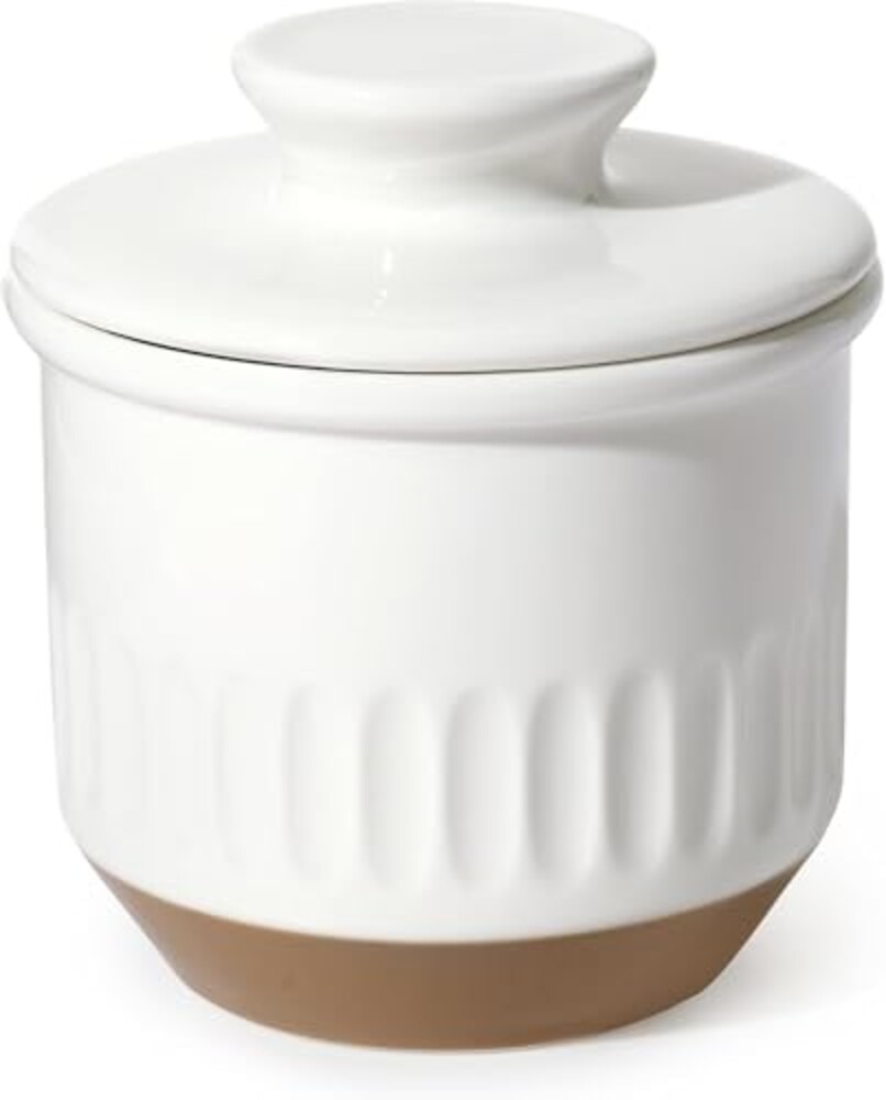 Sweese Embossed French Butter Crock with