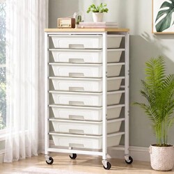 caktraie 8-Drawers Rolling Cart, Craft S