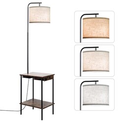 EOEYYOYB Floor Lamp with Table & Drawers