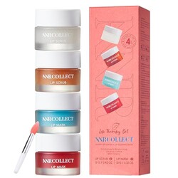 ANRCOLLECT 4-Pack Lip Scrub and Lip Mask