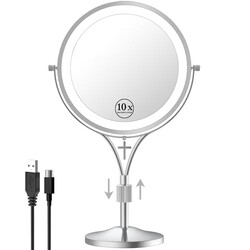 LANSI 1x/10x Magnifying Mirror with 3 Co