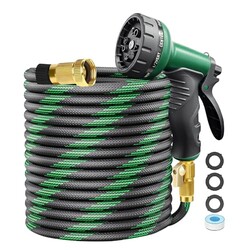 TATAANTY 50ft Non-Expanding Garden Hose
