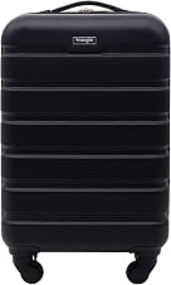 Wrangler 22.5" Hardside Spinner Carry-On Luggage, Black