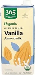 365 by Whole Foods Market, Organic Unsweetened Vanilla Almond Milk, 32 Fl Oz