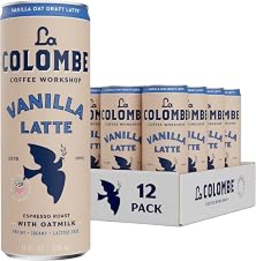 La Colombe Coffee, Oatmilk Vanilla Latte, 11 fl oz Cans (Pack of 12), Coffeehouse Quality Cold Brew, Specialty Grade Coffee Beans, Ready-to-Drink On-the-Go