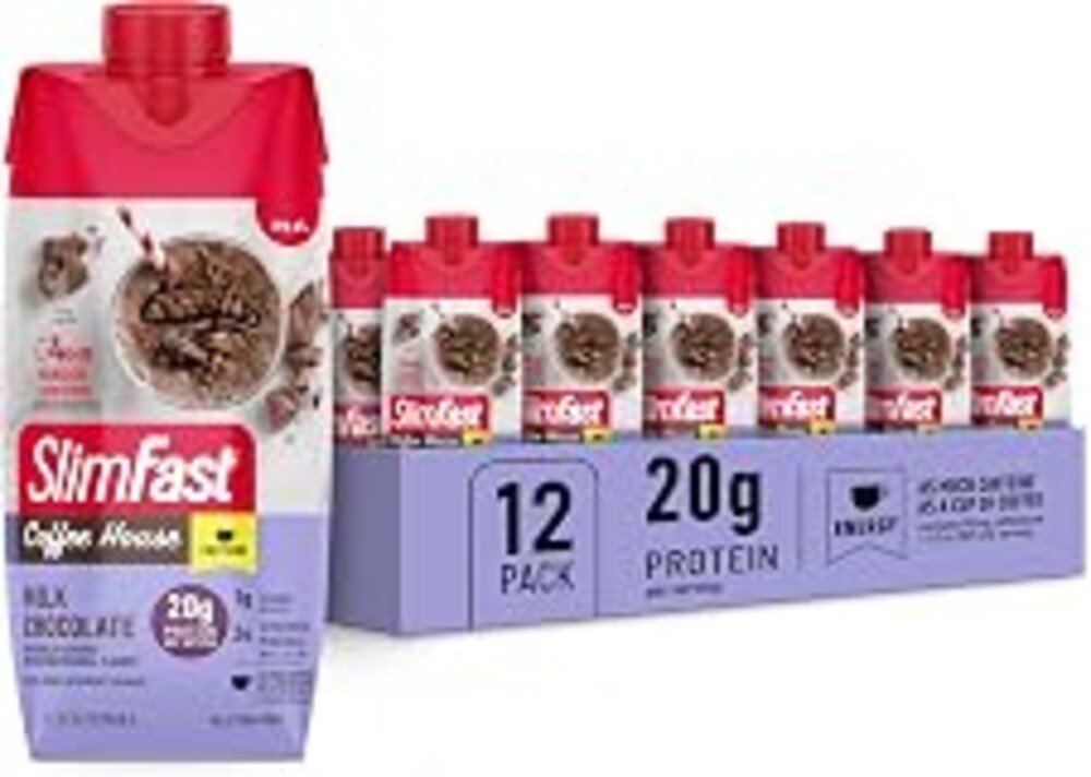 SlimFast Protein Shake, Milk Chocolate, 11 Fl Oz (Pack of 12)