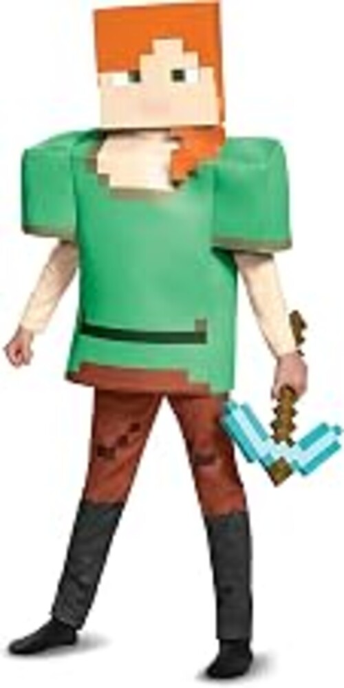 Disguise Alex Deluxe Minecraft Costume, Multicolor, Large (10-12)