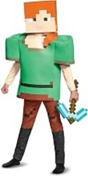 Disguise Alex Deluxe Minecraft Costume, Multicolor, Large (10-12)