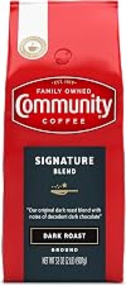 Community Coffee Signature Blend 32 Ounce, Dark Roast Ground Coffee, 32 Ounce Bag (Pack of 1)