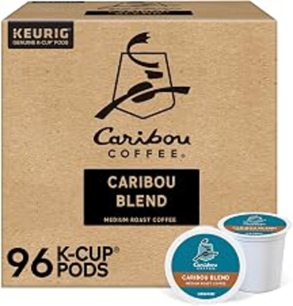 Caribou Coffee Caribou Blend Keurig Single-Serve K-Cup Pod, Medium Roast Coffee, 96 Count