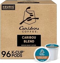 Caribou Coffee Caribou Blend Keurig Single-Serve K-Cup Pod, Medium Roast Coffee, 96 Count
