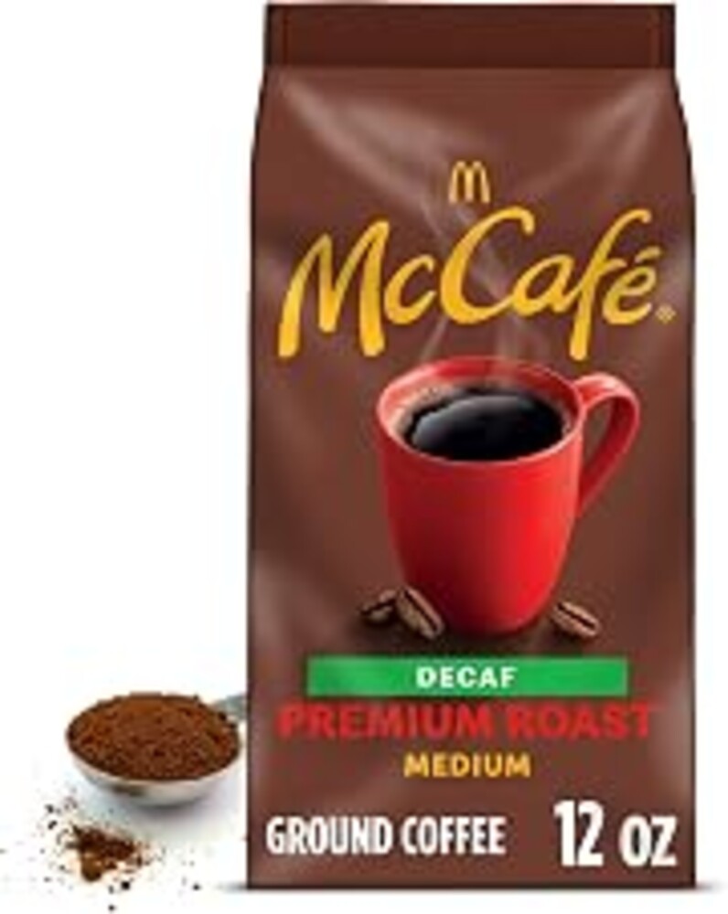McCafe Premium Roast Decaf, Medium Roast Ground Coffee, 12 oz Bag