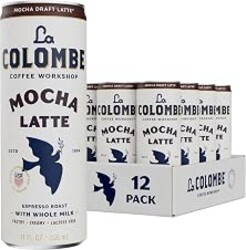 La Colombe Coffee, Mocha Draft Latte, 11 fl oz Cans (Pack of 12), Coffeehouse Quality Cold Brew, Specialty Grade Coffee Beans, Ready-to-Drink On-the-Go