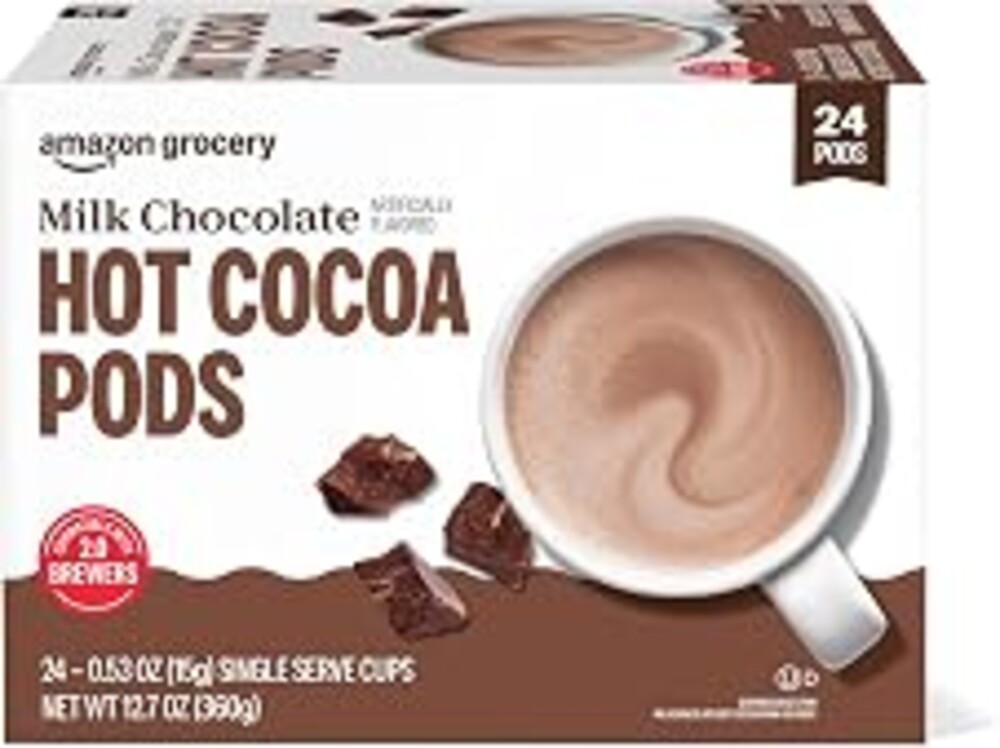 Happy Belly Hot Cocoa Pods, Milk Chocolate, 24 Count