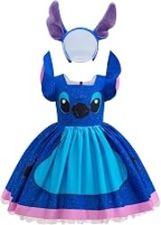 Sztylong Hawaiian Costume for Girls Cartoon Mouse Tulle Dress with Headband