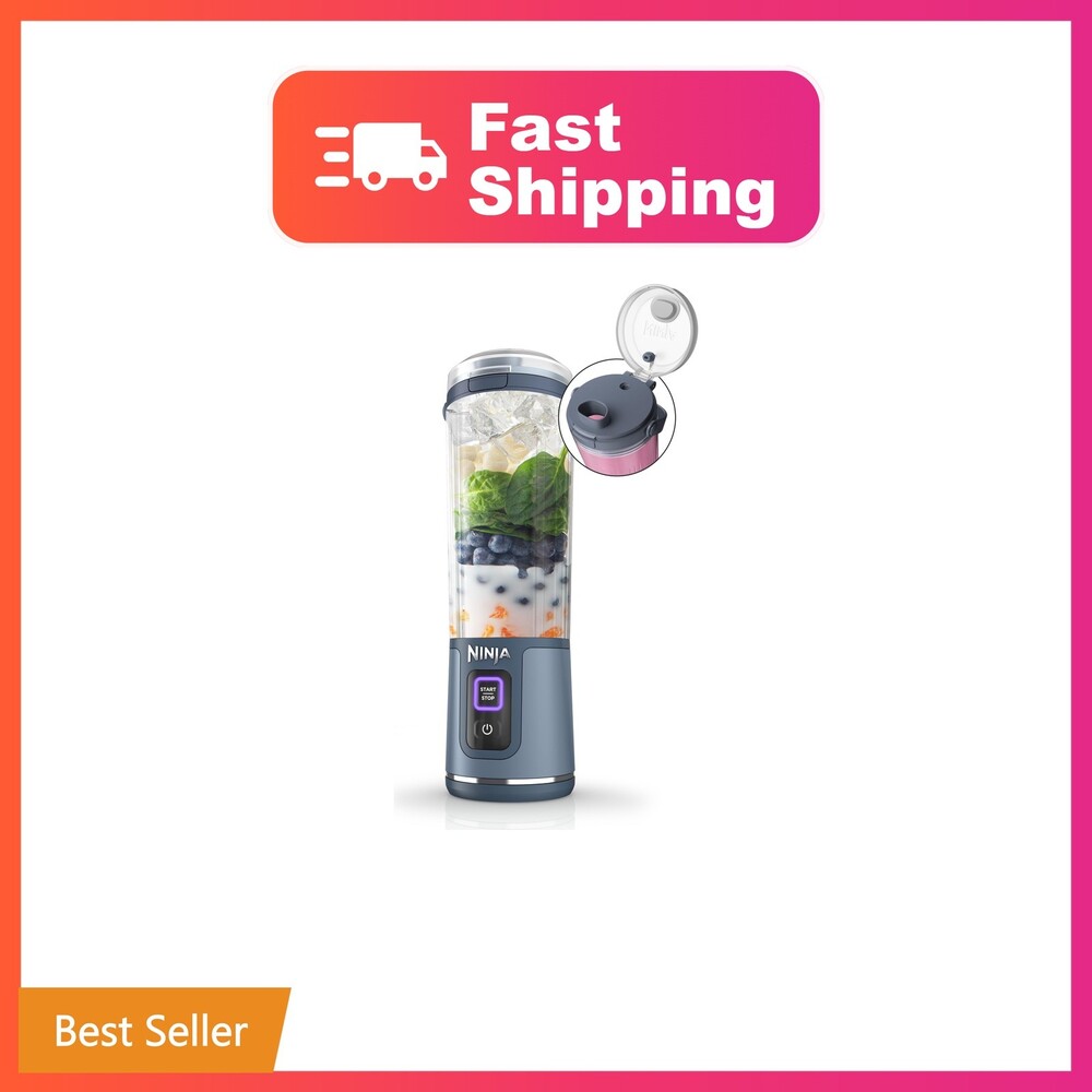 Ninja BC151NV Blast Portable Blender, Cordless, 18oz. Vessel, Personal Blende...