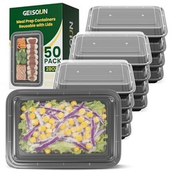 Geisoun 100 Pack 28oz Meal Prep Containe