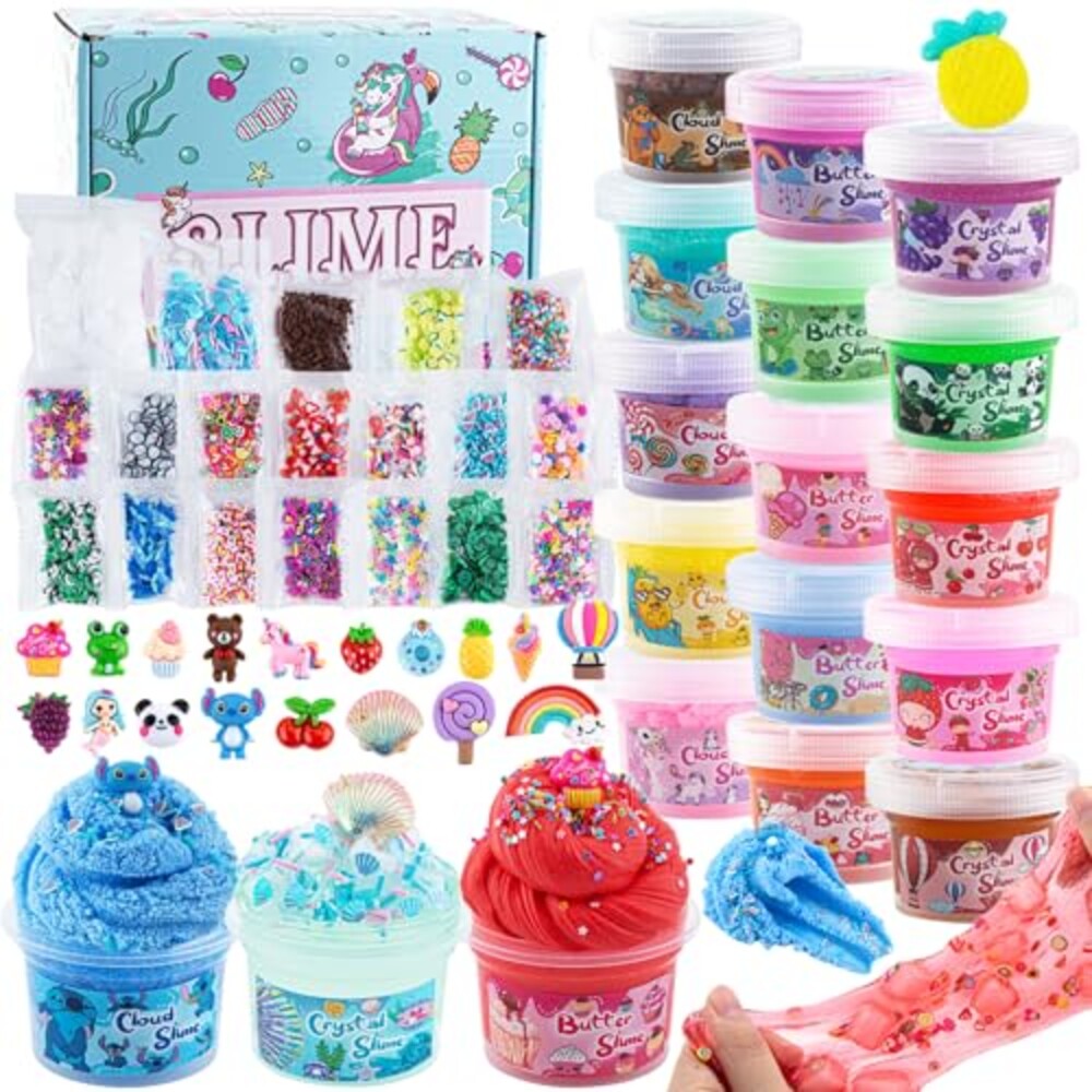 18 x 80 mL Big Premade Slime Kit - 48 FL