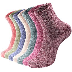 Clothirily 7 Pairs Wool Socks for Women,