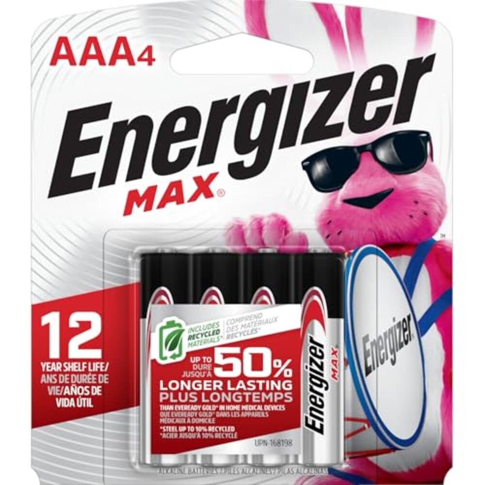 Energizer MAX AAA Batteries (4 Pack), Tr