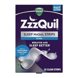 ZzzQuil Sleep Nasal Strips, Clear Nasal
