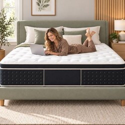 King Hybrid Mattress 12 Inch, Luxury Med