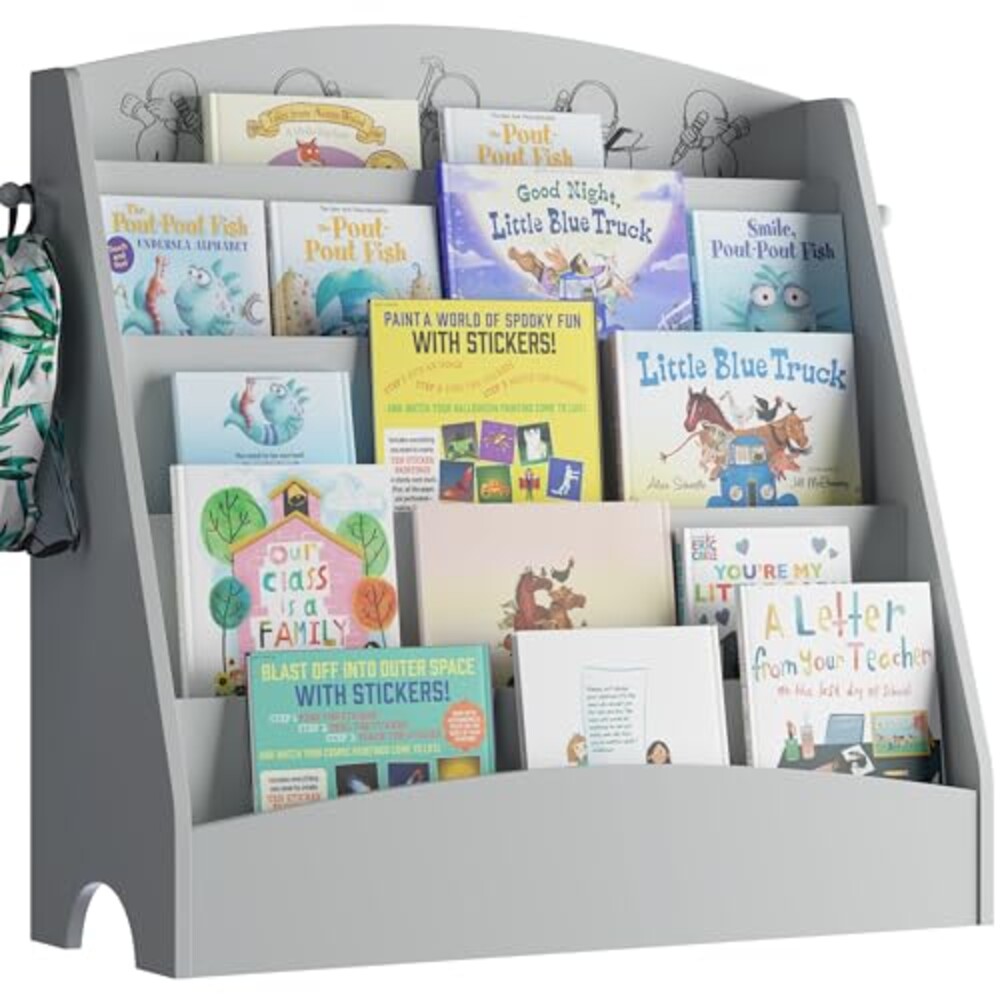 NACHES 5-Tier Kids Bookshelf Toddler Mon